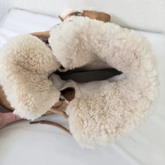 Sorel Joan Of Arctic Shearling Hidden Wedge II Lace-up Waterproof Boots Size 9 - Picture 14 of 16